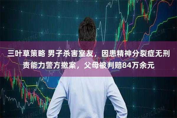 三叶草策略 男子杀害室友，因患精神分裂症无刑责能力警方撤案，父母被判赔84万余元