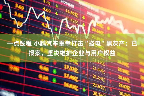一点钱程 小鹏汽车重拳打击“盗电”黑灰产：已报案，坚决维护企业与用户权益