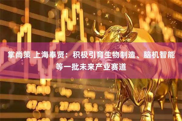 掌尚策 上海奉贤：积极引育生物制造、脑机智能等一批未来产业赛道