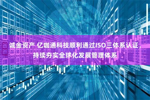 诚金资产 亿咖通科技顺利通过ISO三体系认证，持续夯实全球化发展管理体系
